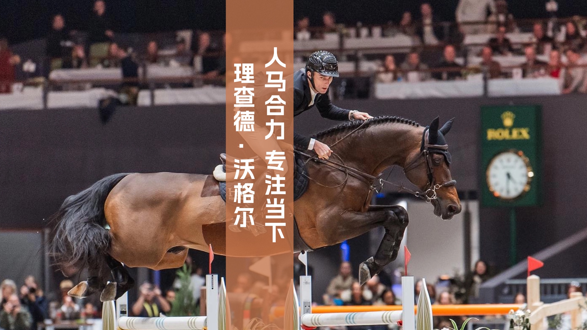 马术比赛选手与坐骑默契合作获胜