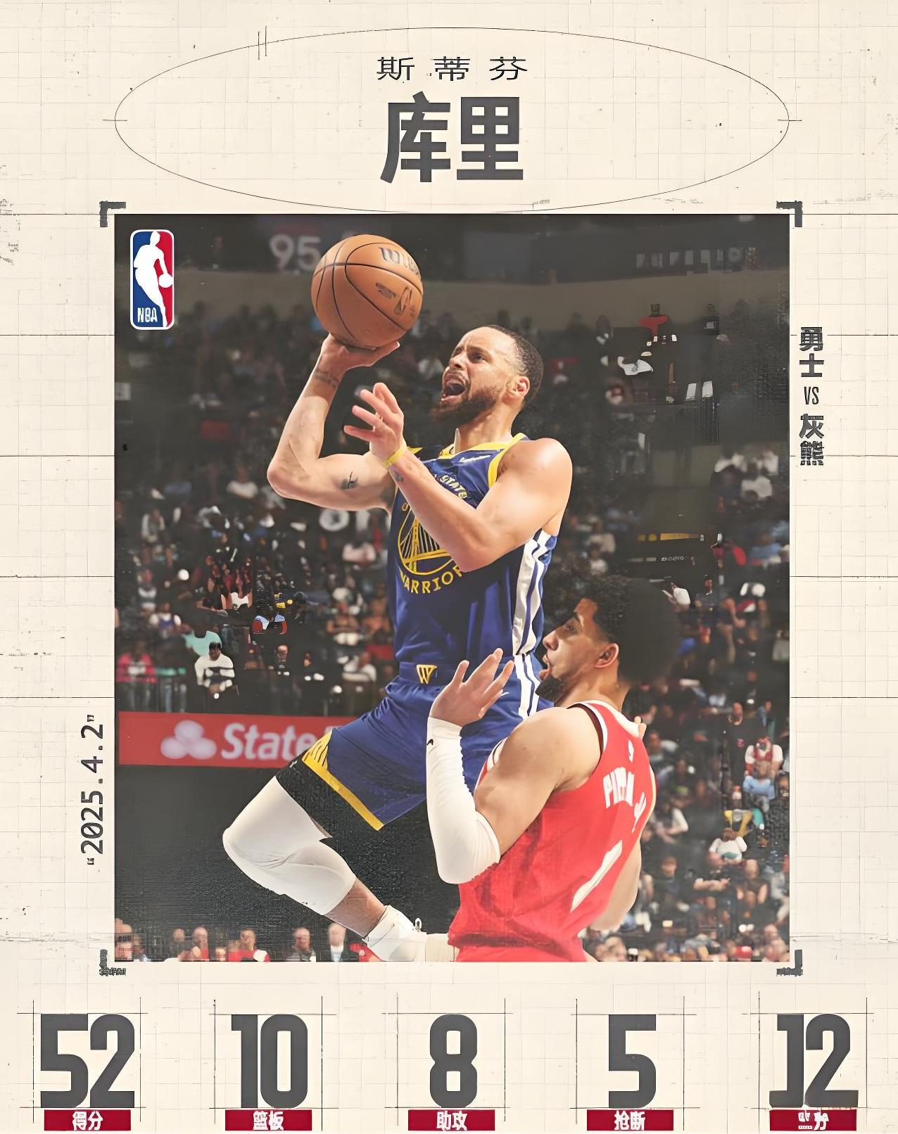 勇士主场险胜火箭，重夺西部榜首位置